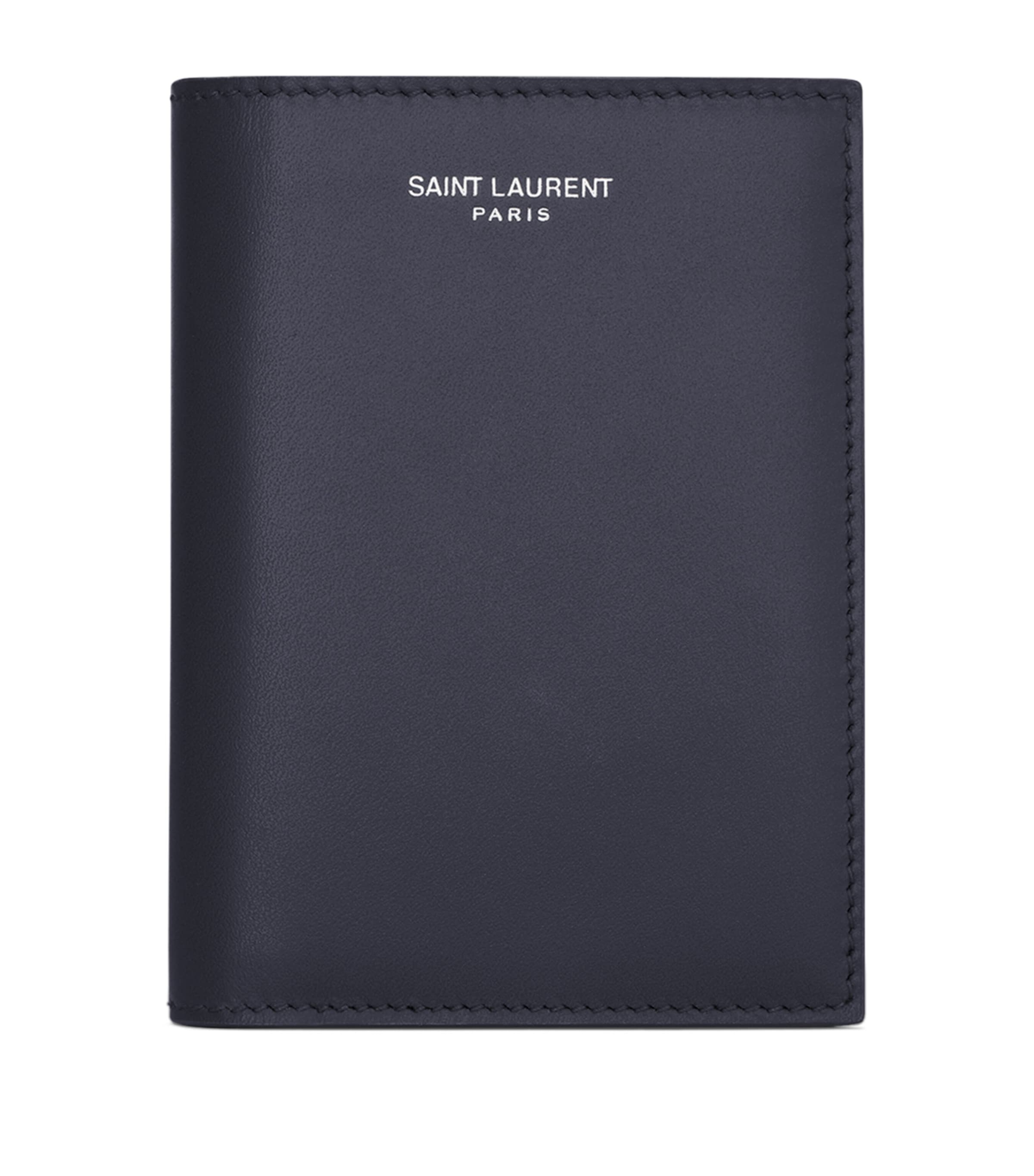 Saint Laurent Calfskin Logo Bifold Wallet