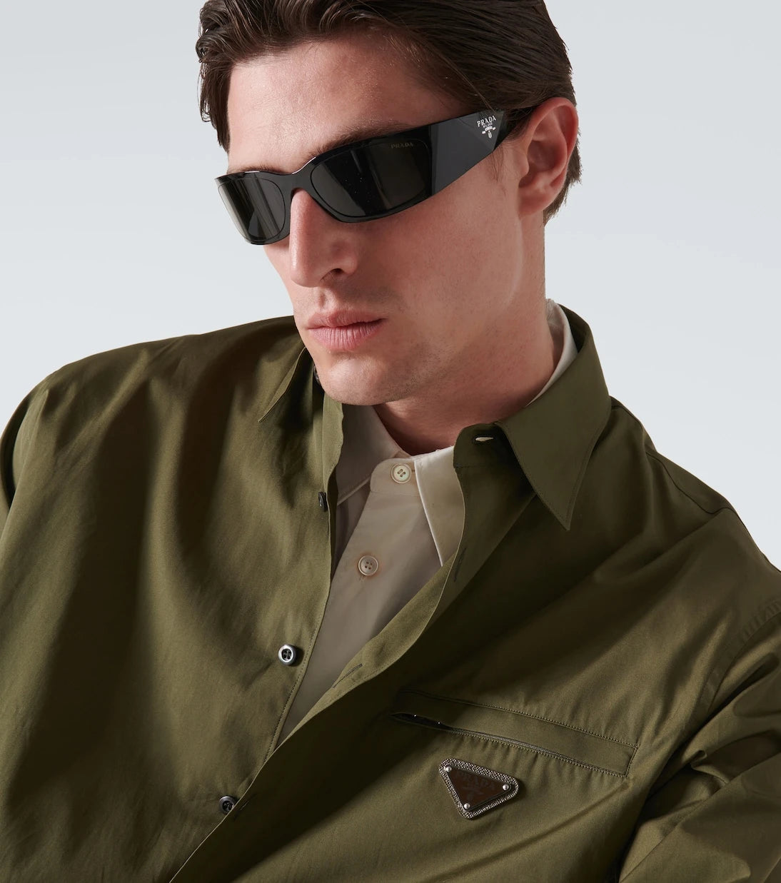 Prada - Prada Symbole rectangular sunglasses