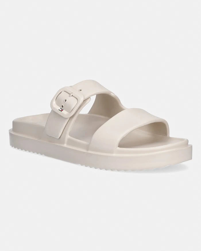Tommy Hilfiger Kadın Terlik TH LIGHT DOUBLE STRAP SANDAL