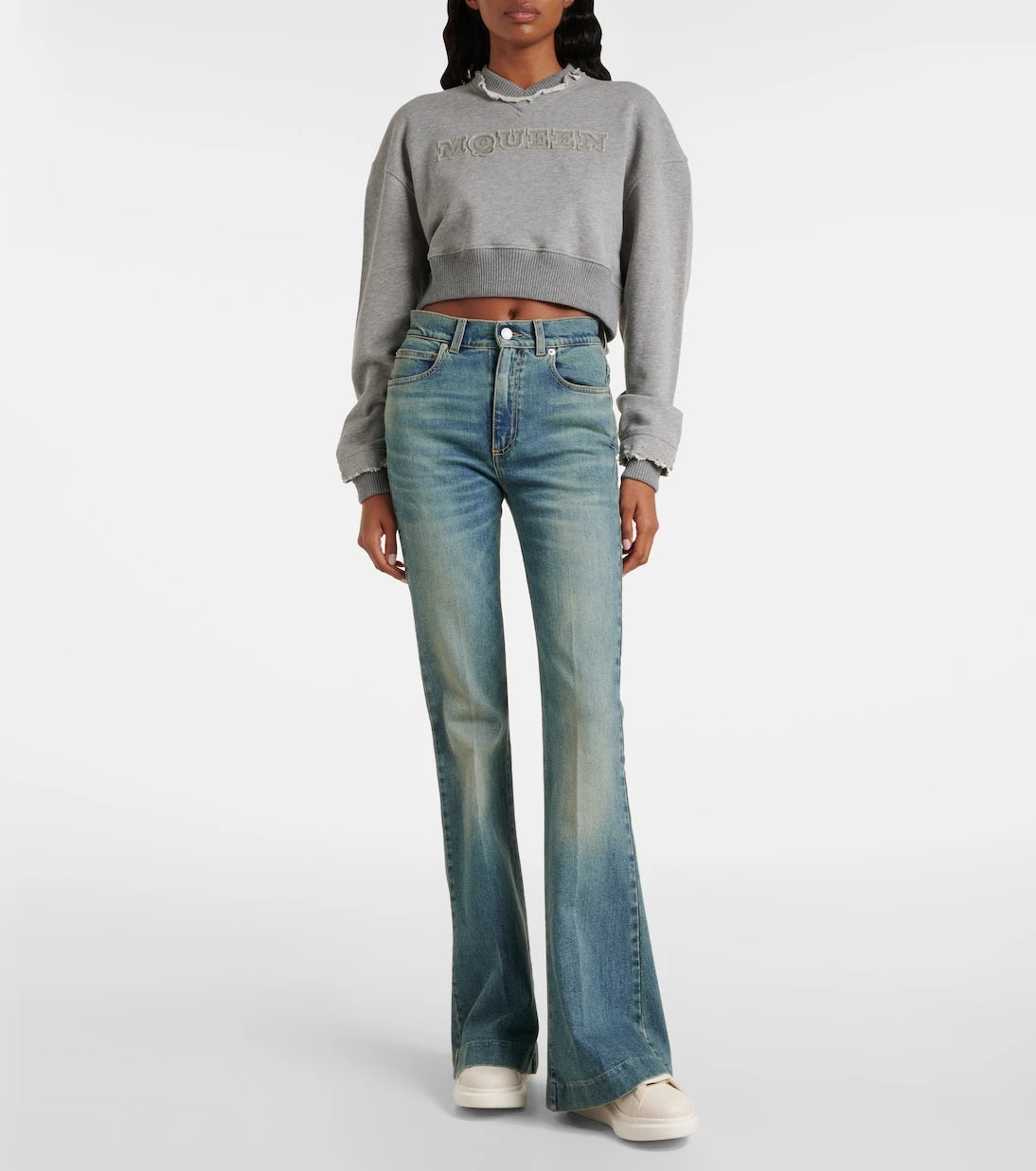McQueen - Oversized leather sneakers