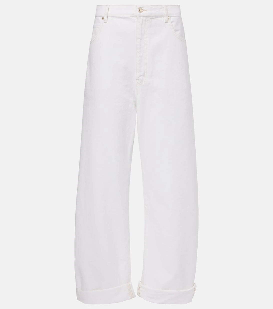 Frame - Bubble high-rise barrel-leg jeans