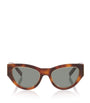 Saint Laurent Brown Acetate SL M94 Rim Cat Eye Sunglasses
