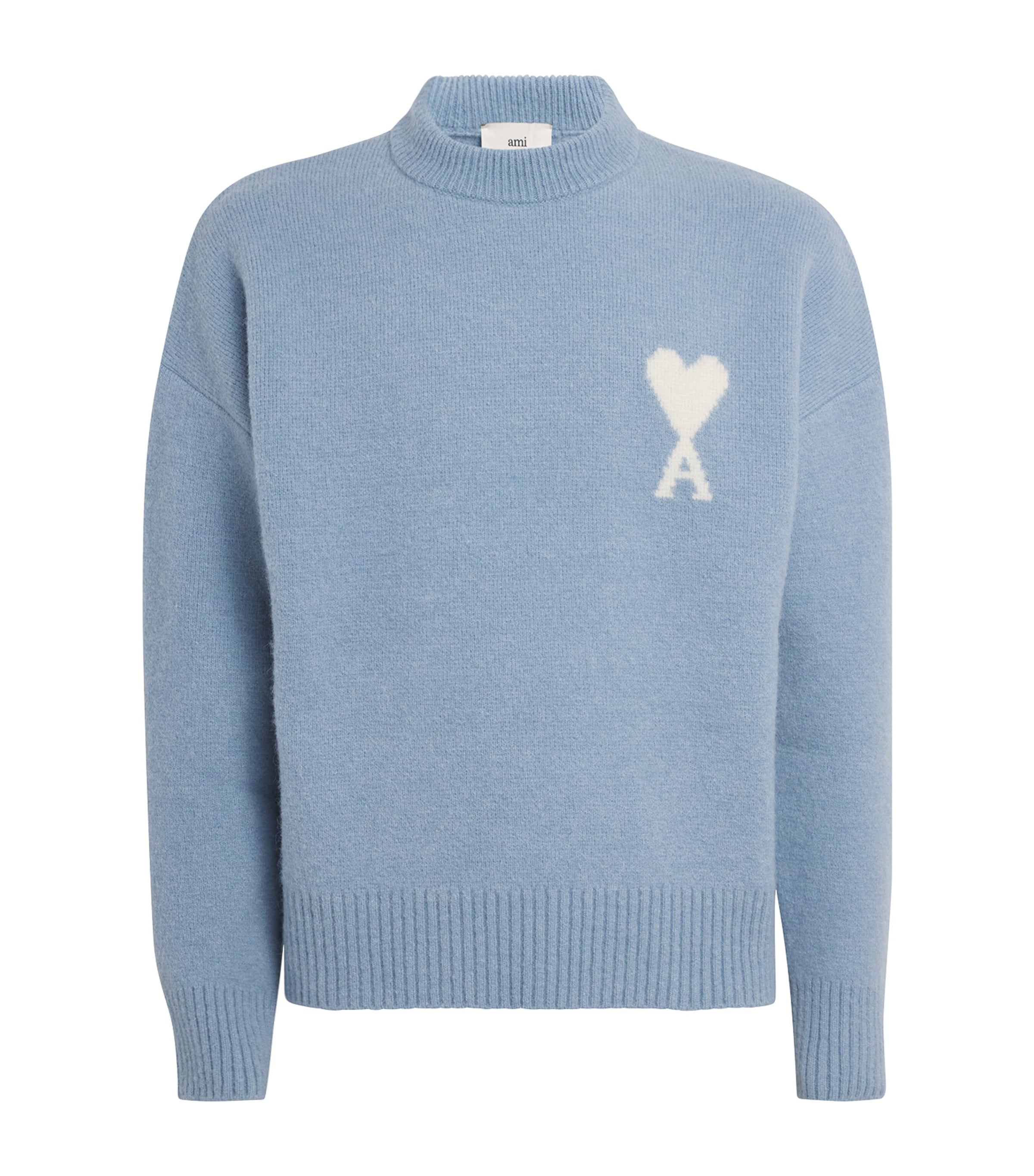 Blue Alpaca-Blend Ami de Coeur Sweater