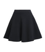 Polo Ralph Lauren Black Cotton-Blend Knitted Mini Skirt