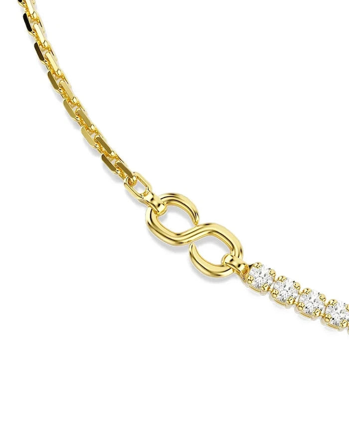 Swarovski kadın altın kaplama zirkon kolye MATRIX
