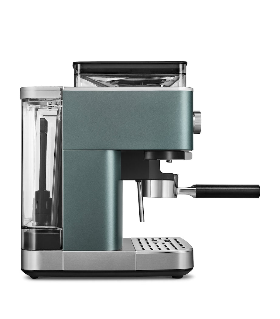 Semi Automatic Espresso Machine with Burr Grinder