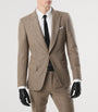 TOM FORD Beige Virgin Wool-Blend Sequinned Blazer