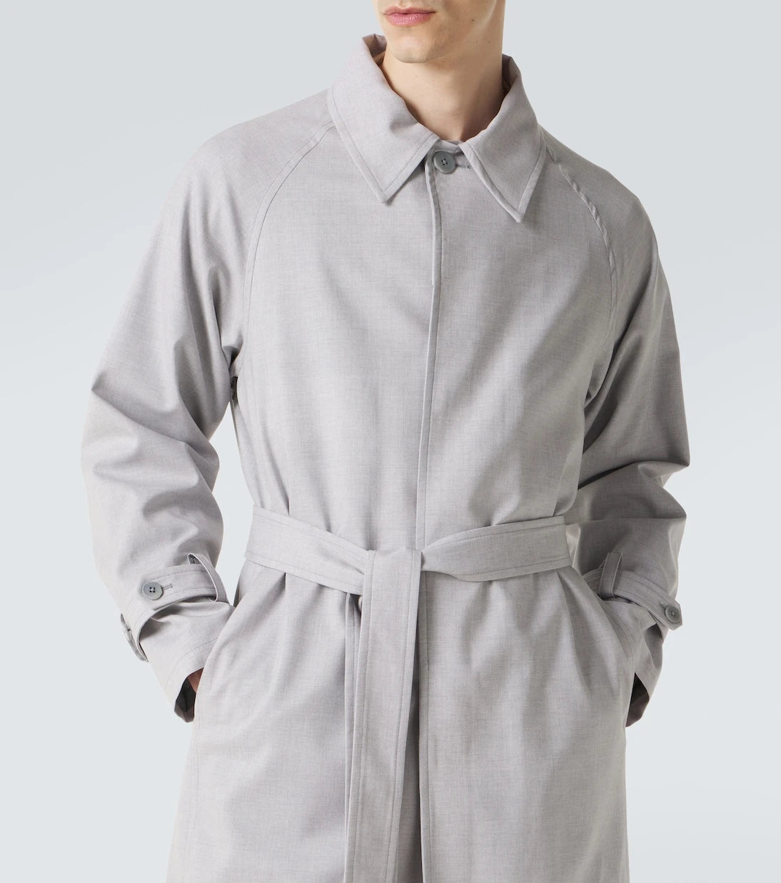 Stòffa - Belted wool coat