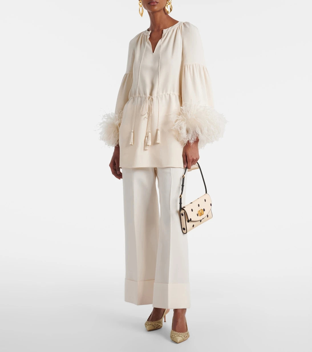 Aquazzura - Kahlo metallic raffia and mesh slingback pumps