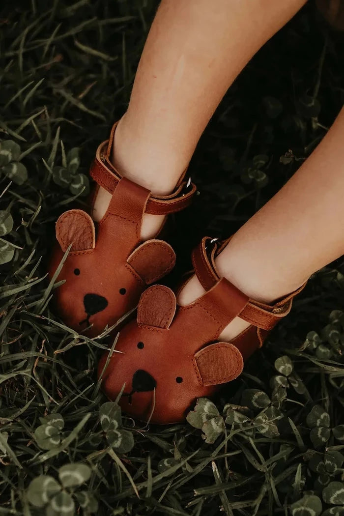 Бебешки кожени обувки Donsje Spark Classic Shoes Bear