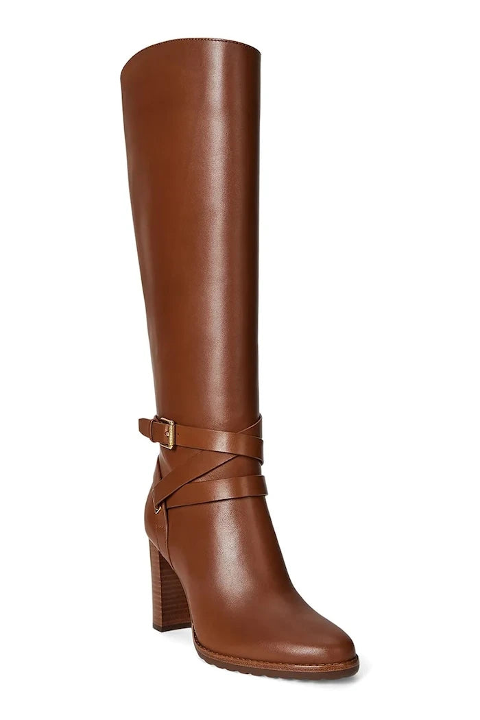 Кожени ботуши Lauren Ralph Lauren Cllns Tl Hl