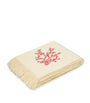 Virgin Wool Red Coral Throw (132cm × 159cm)