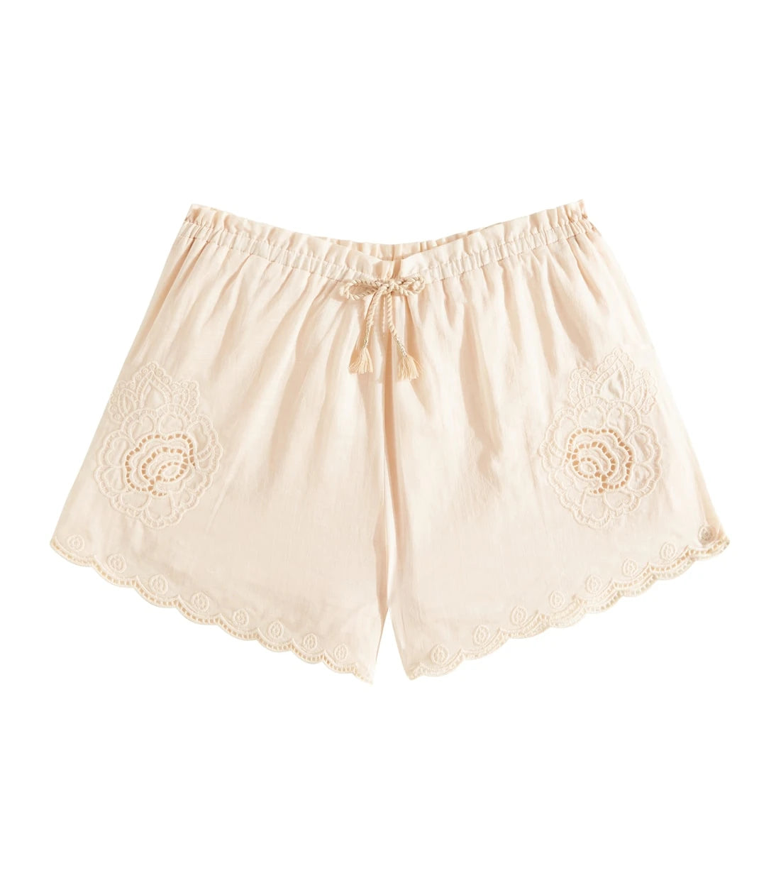 Zimmermann Kids - Halliday embroidered cotton shorts