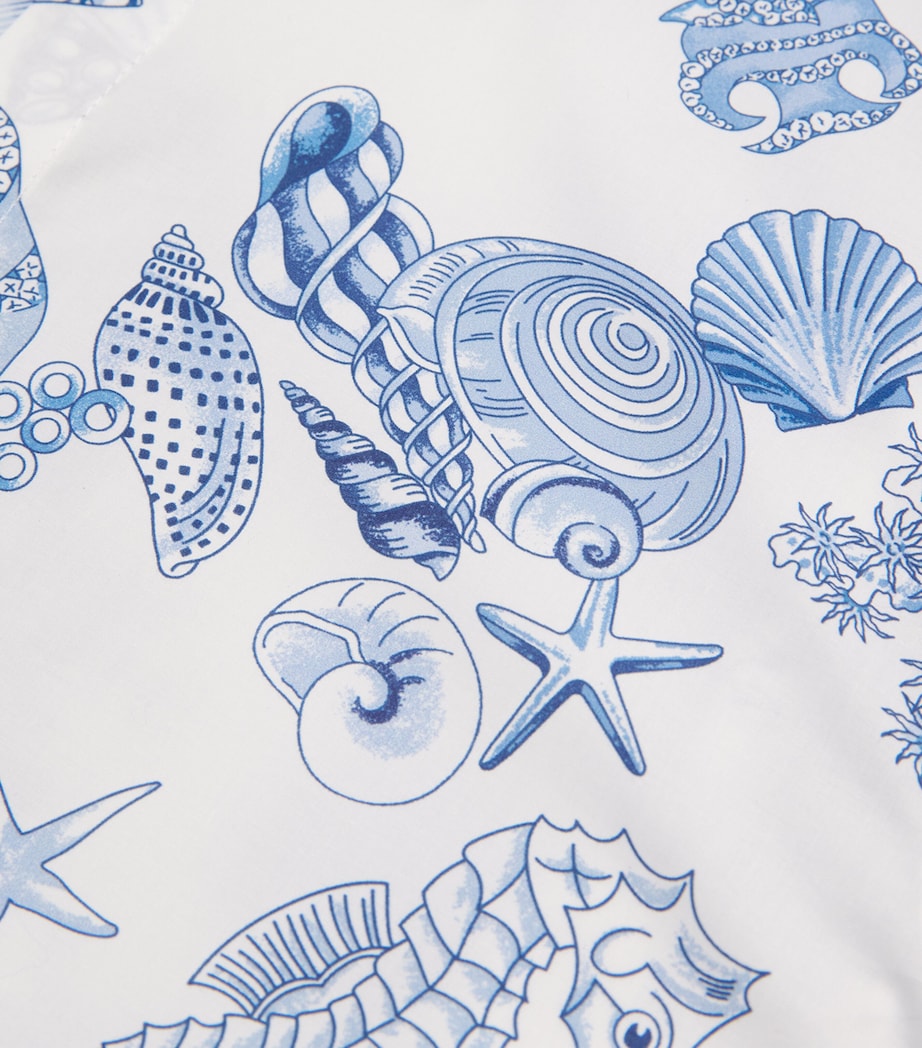 Versace Kids Cotton Underwater Barocco Shirt (6-14 Years)