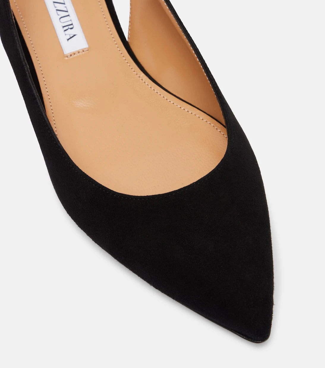 Aquazzura - Bow Tie suede ballet flats