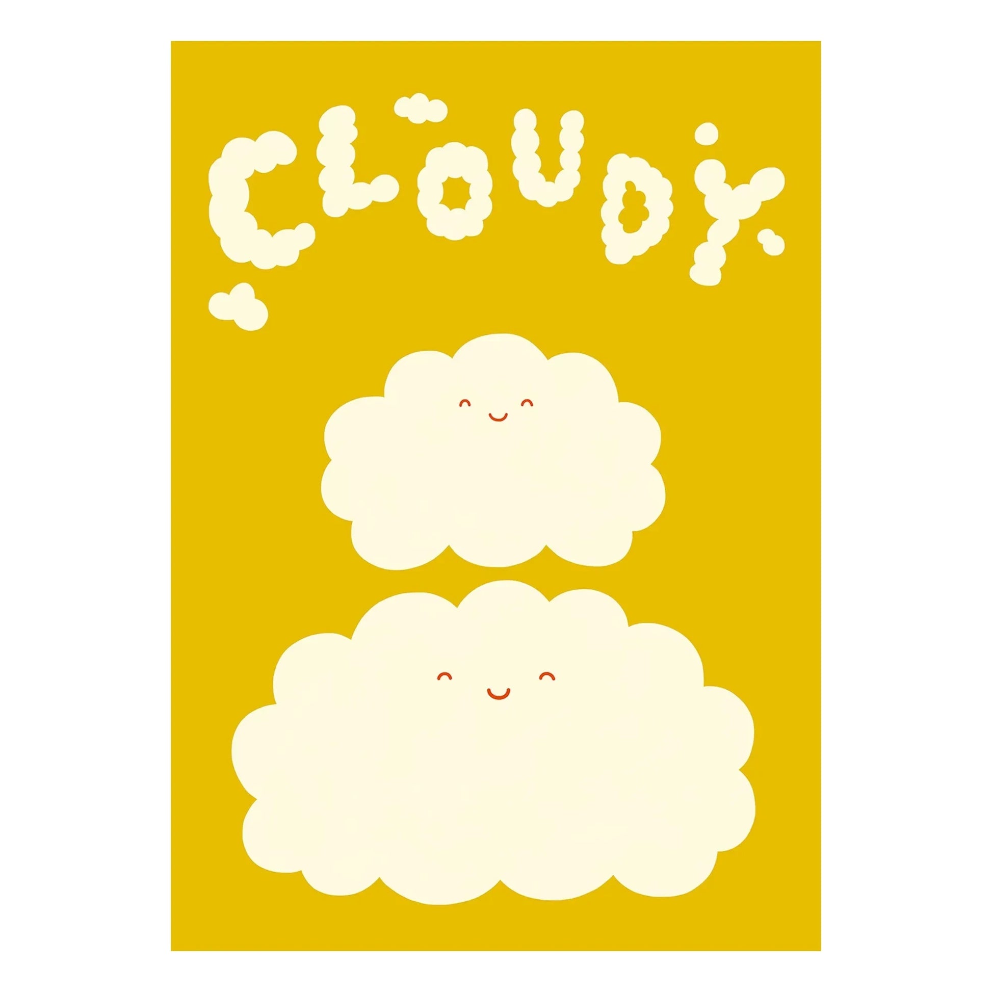 Mado - Cloudy poster | Yellow