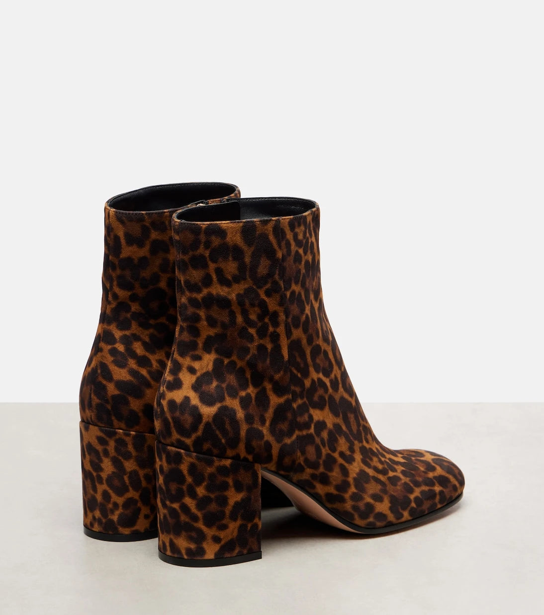 Gianvito Rossi - Joelle 70 leopard-print suede ankle boots