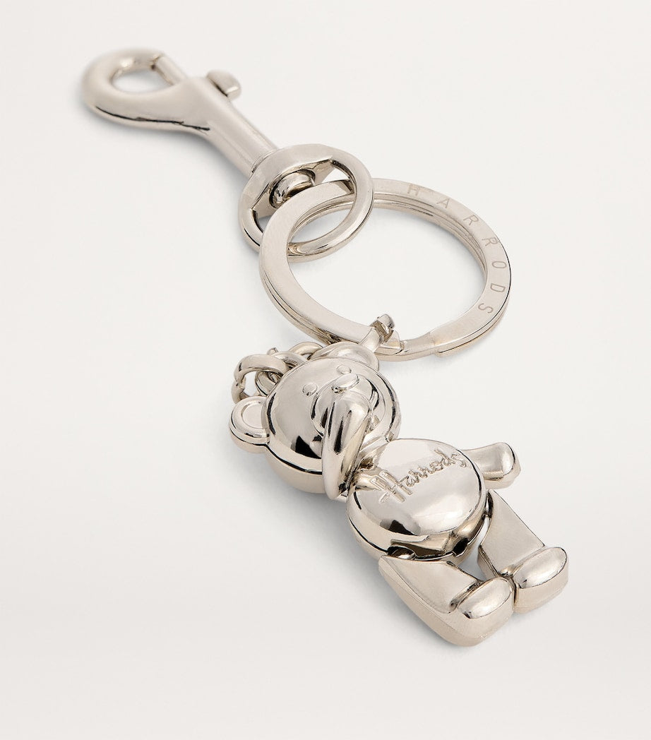 Silver Jointed Bear Keyring