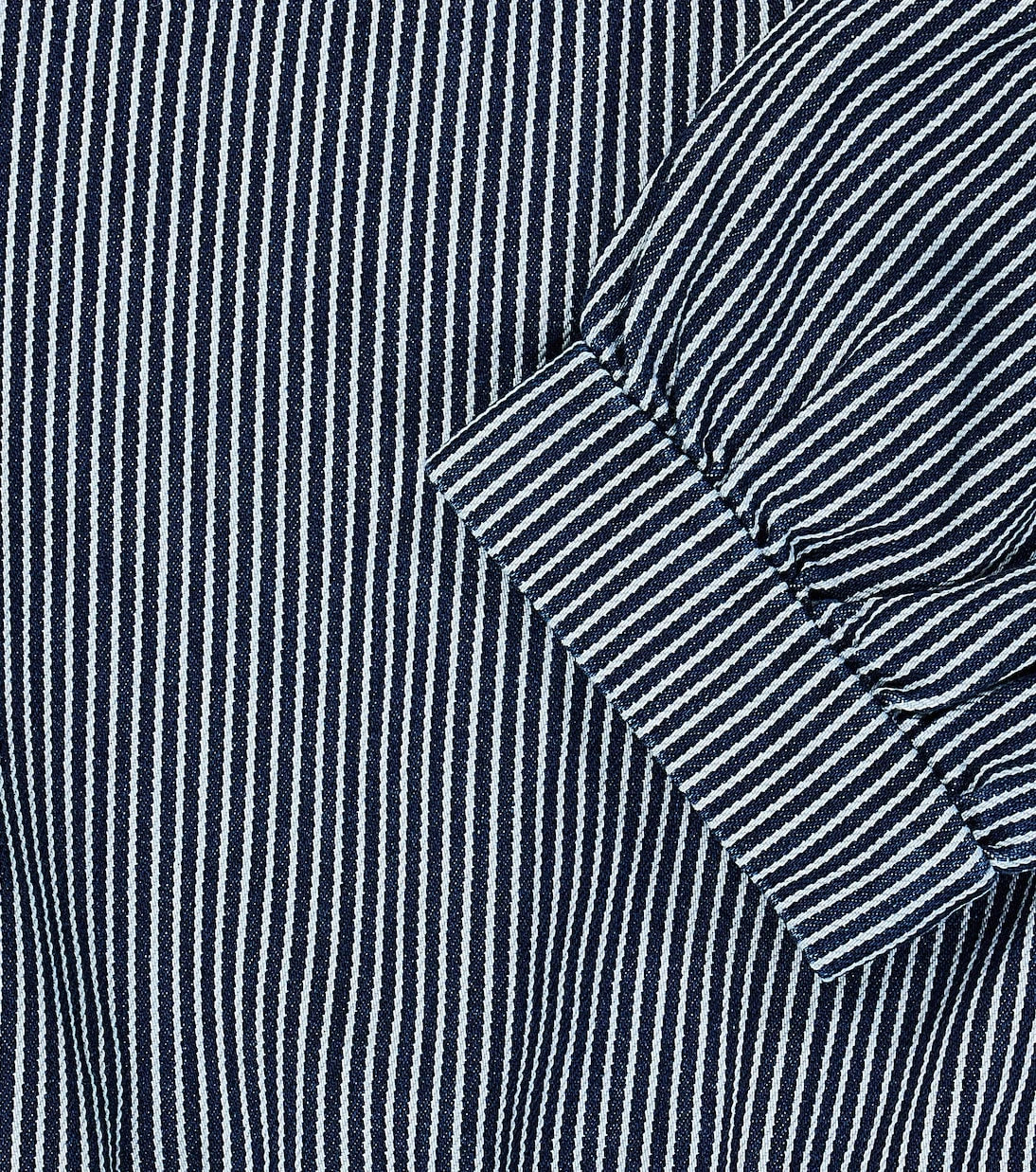 The New Society - Ventura striped denim top