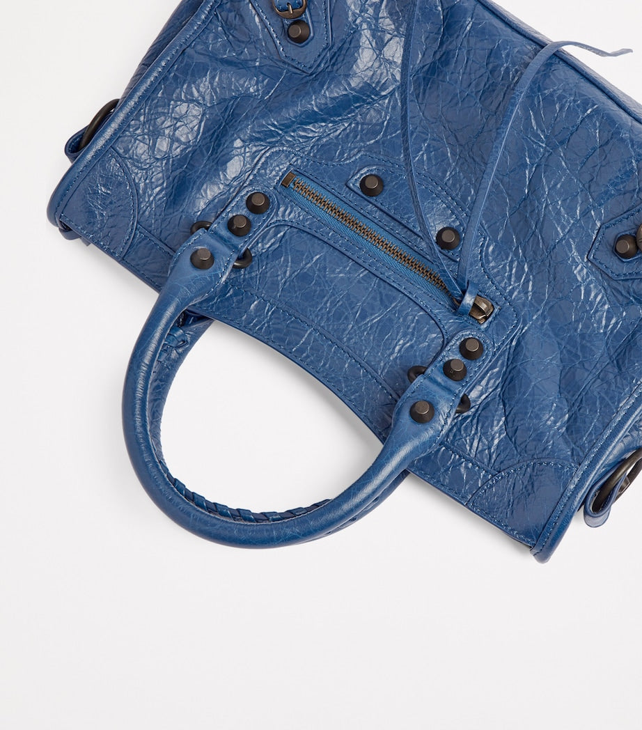 Blue Small Lambskin Le City Top-Handle Bag