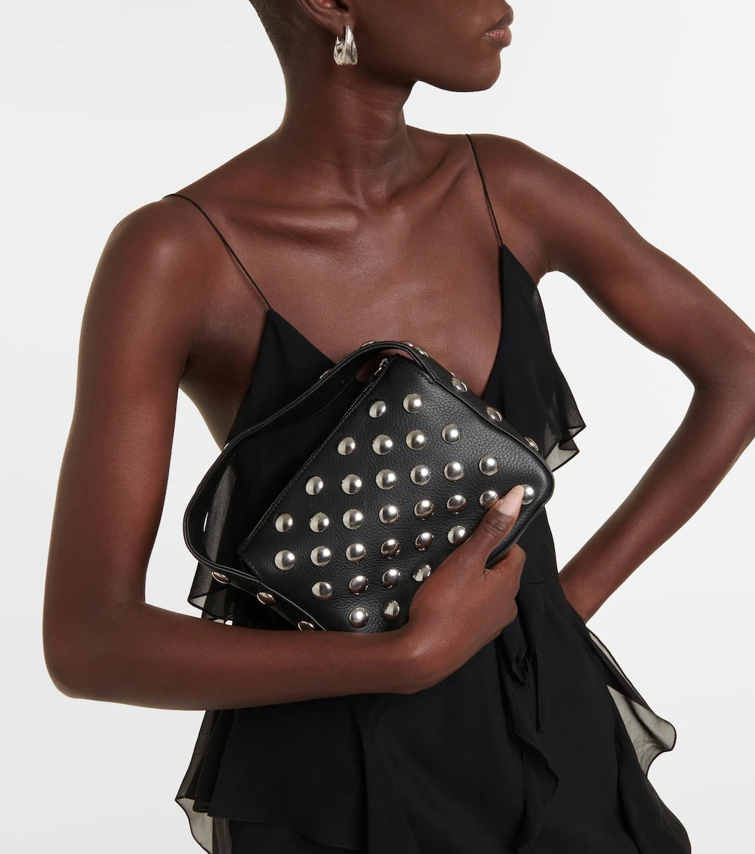 Khaite - Elena studded leather shoulder bag