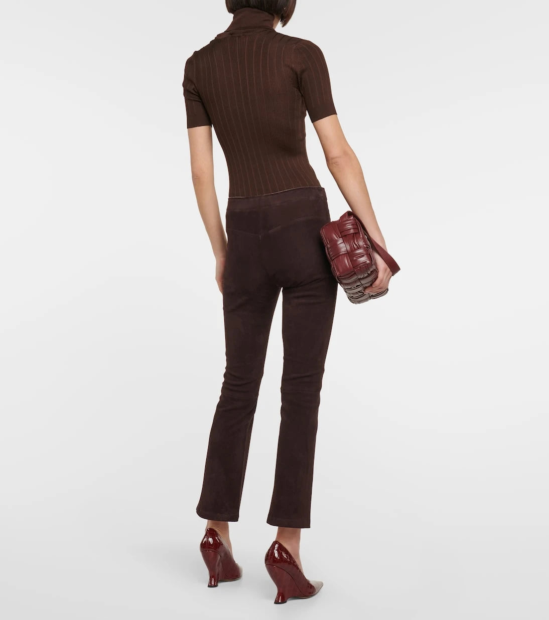 Stouls - JP Twenty mid-rise bootcut suede pants