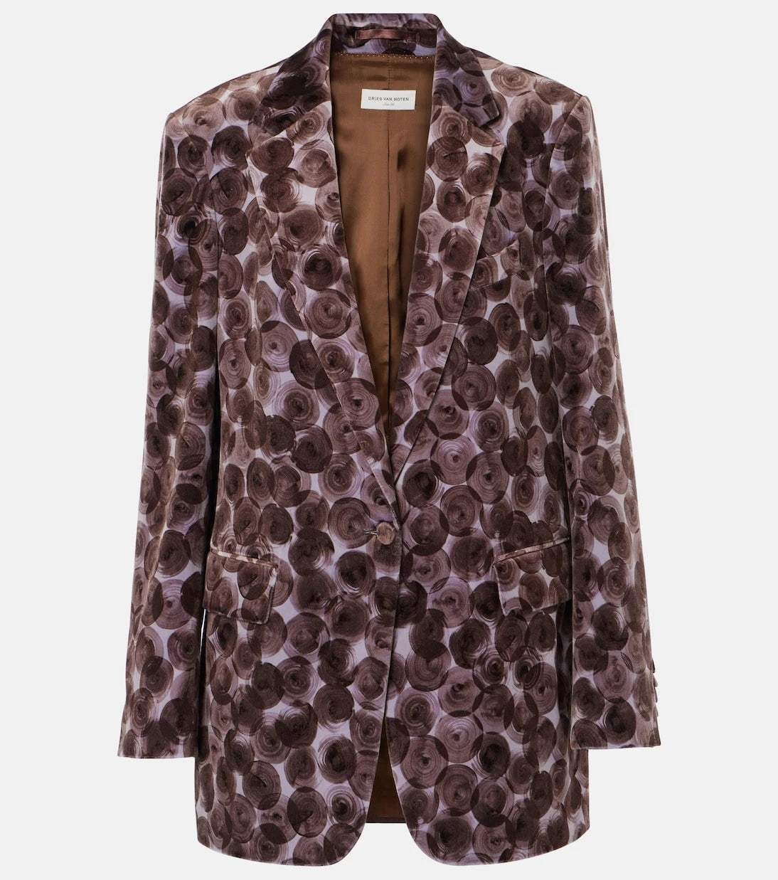 Dries Van Noten - Printed cotton-blend blazer
