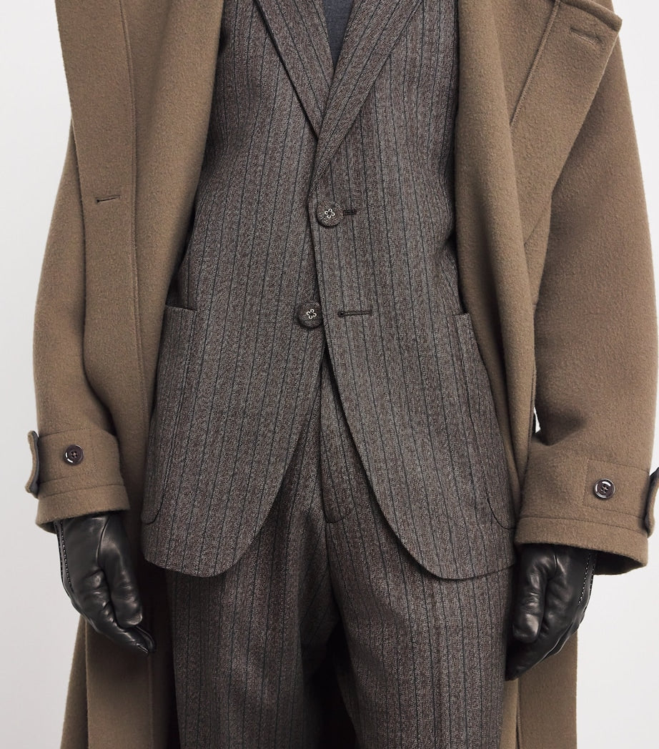 Grey Wool-Blend Alto Blazer
