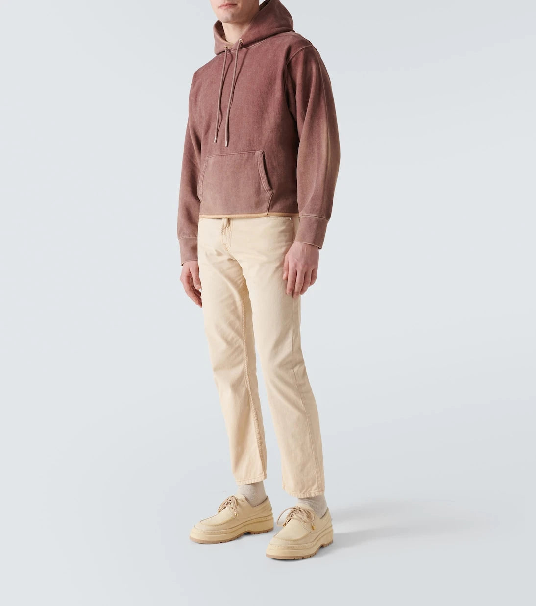 NotSoNormal - Raw Edge cotton fleece hoodie