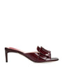 Roger Vivier Burgundy Patent Leather Viv’ Canard Mules 55