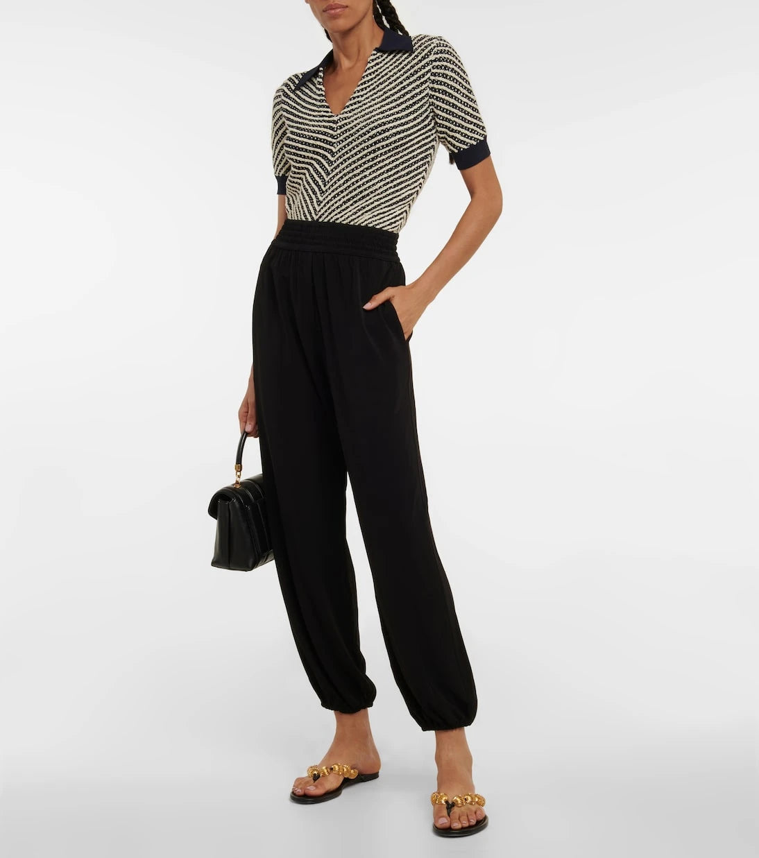 Tory Burch - High-rise jersey pants