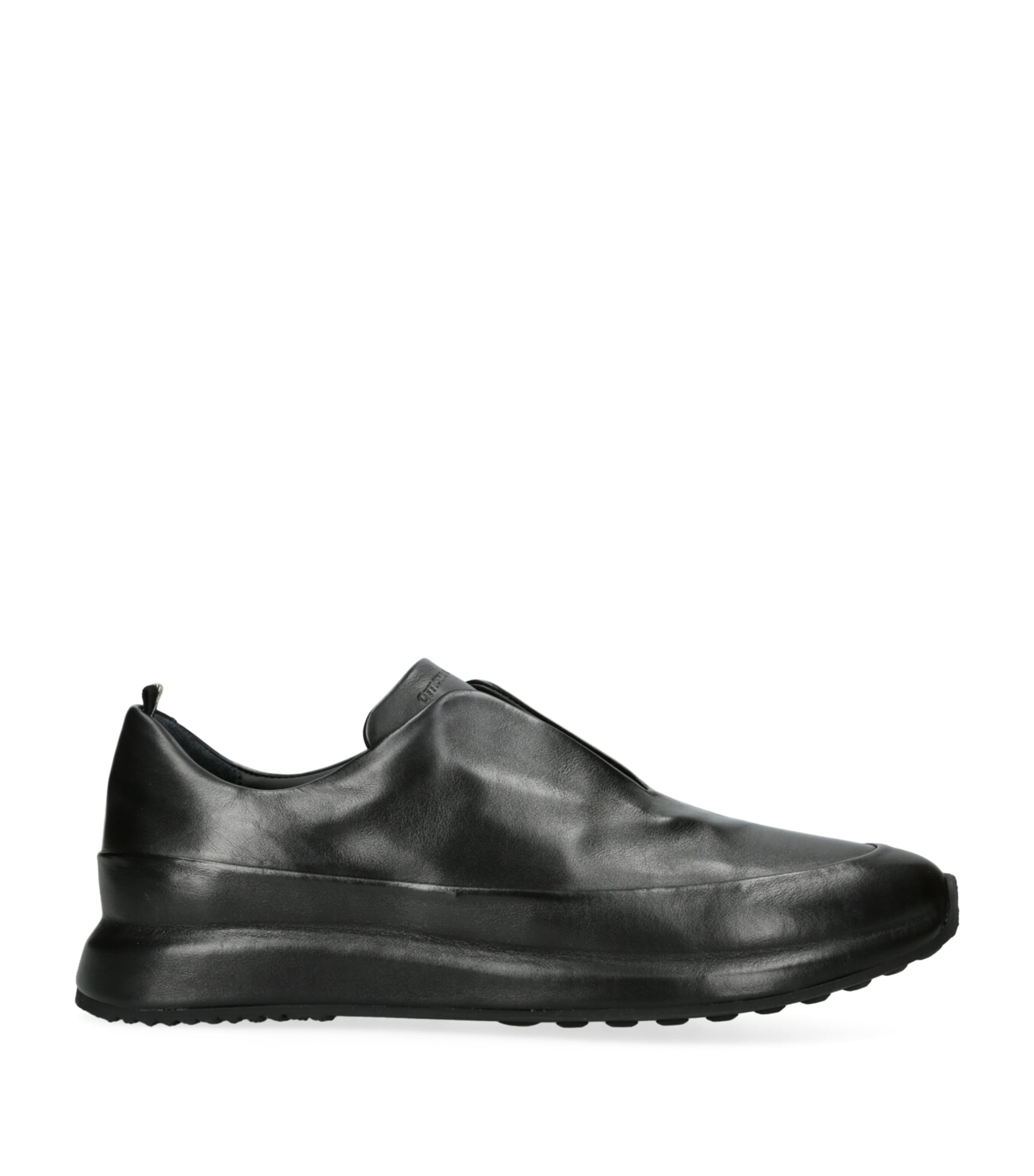 Officine Creative Leather Race Slip-On Sneakers