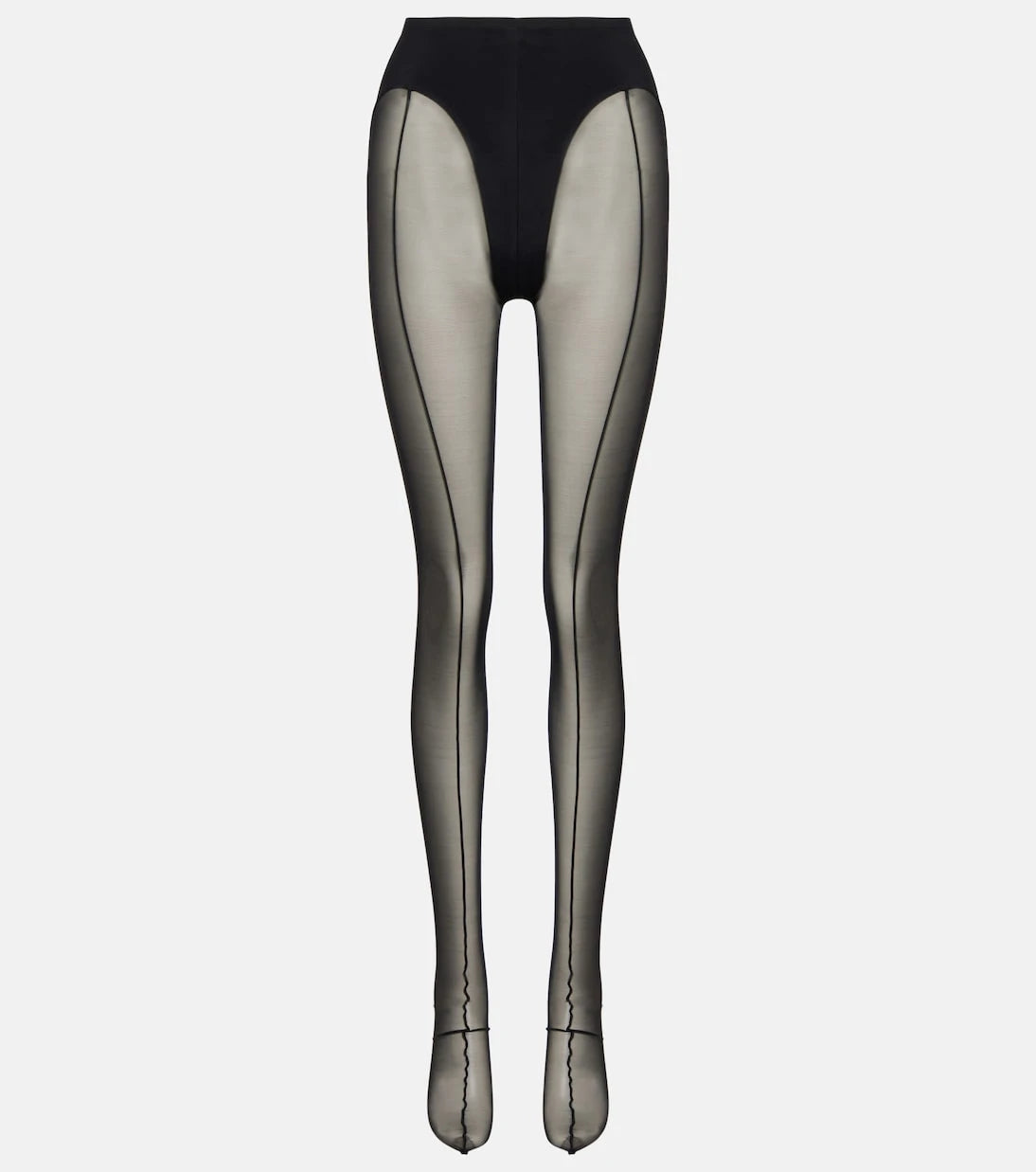 Mugler - re/edit sheer tulle tights