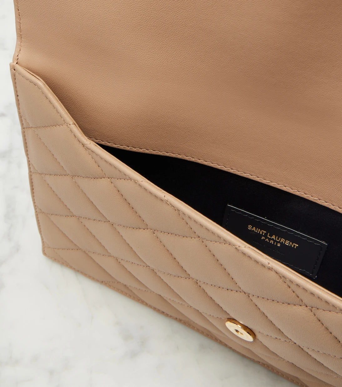 Saint Laurent - Paris Cassandre leather pouch