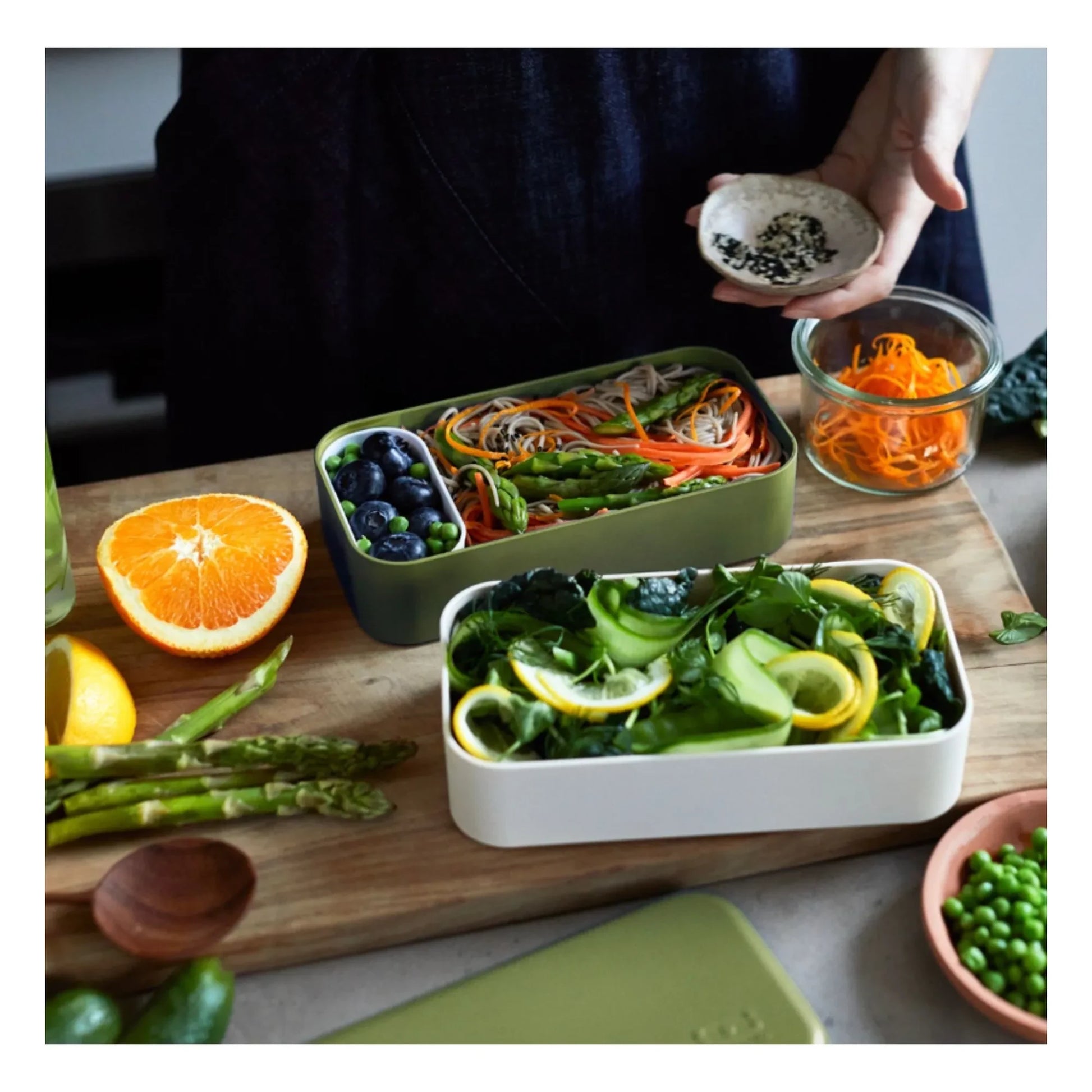 Monbento - Bento 2 compartments MB Original Recycled | Olive green