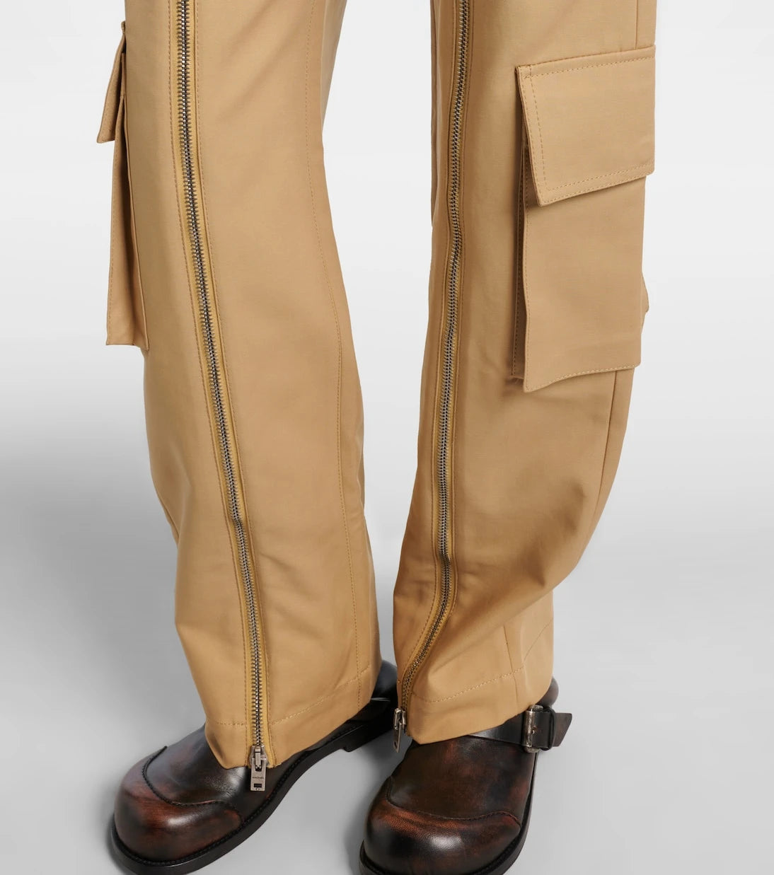Acne Studios - Layered mid-rise cotton satin pants