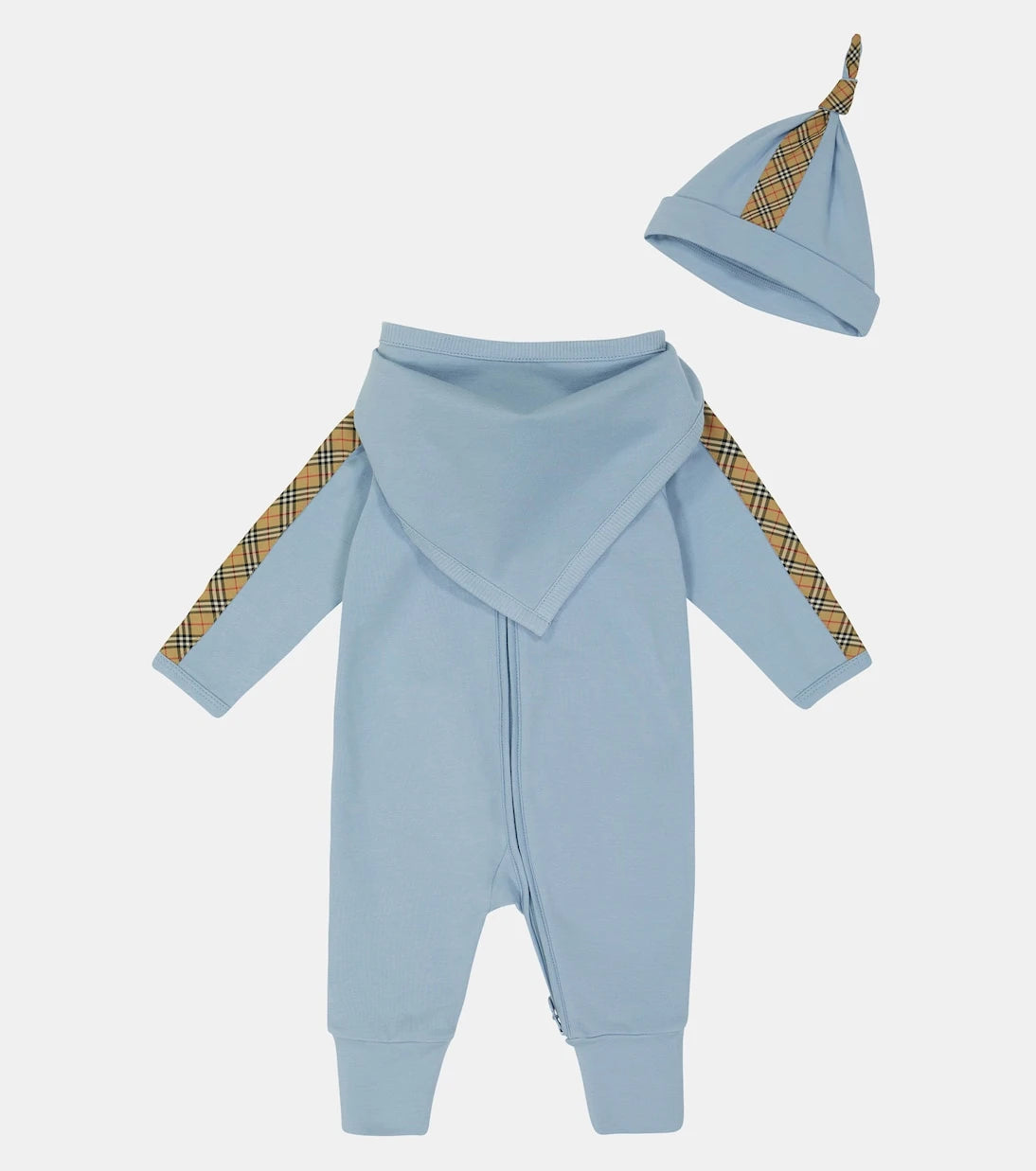 Burberry Kids - Baby onesie, bib and hat set