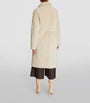 White Shearling Reversible Coat