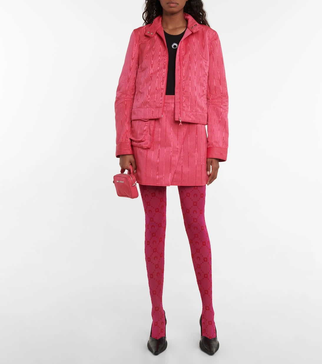 Marine Serre - Boxy Moire track jacket