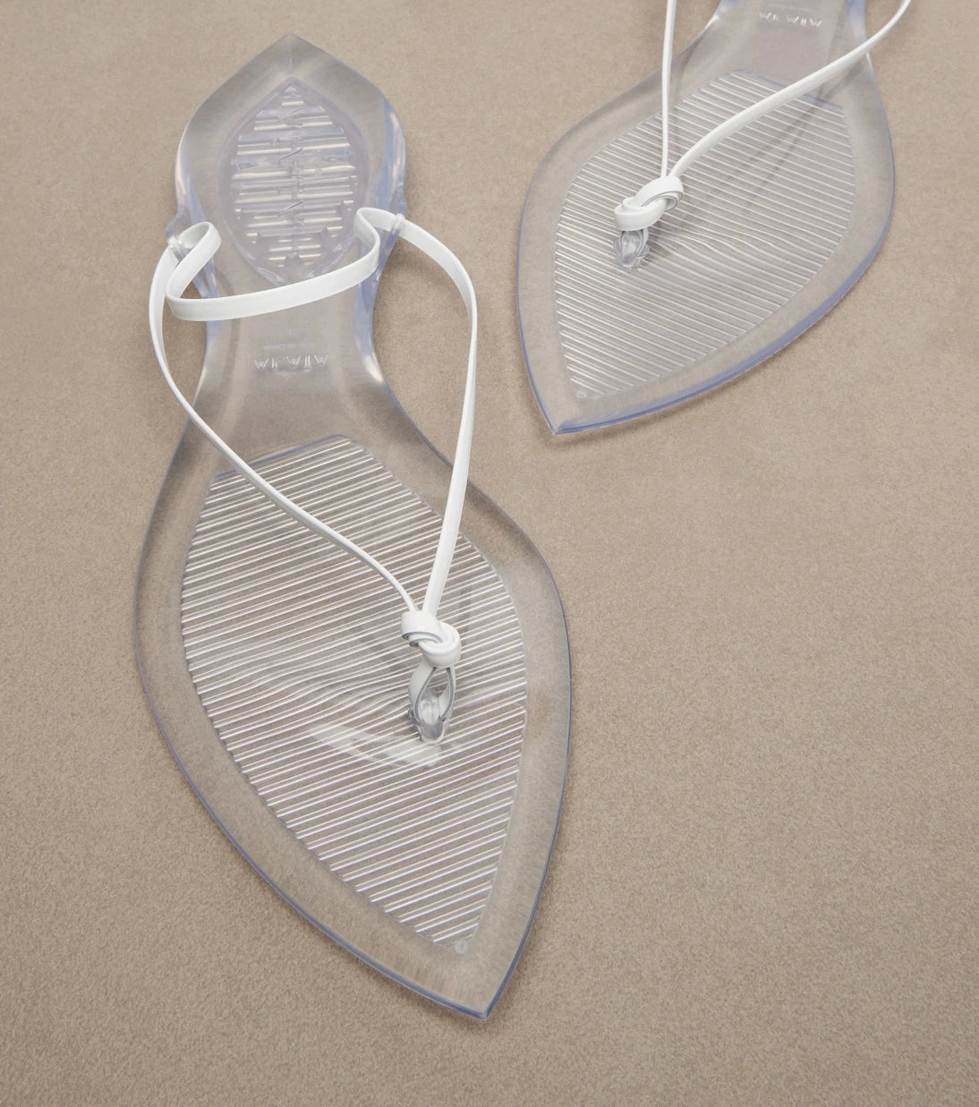 Alaïa - Invisible leather thong sandals