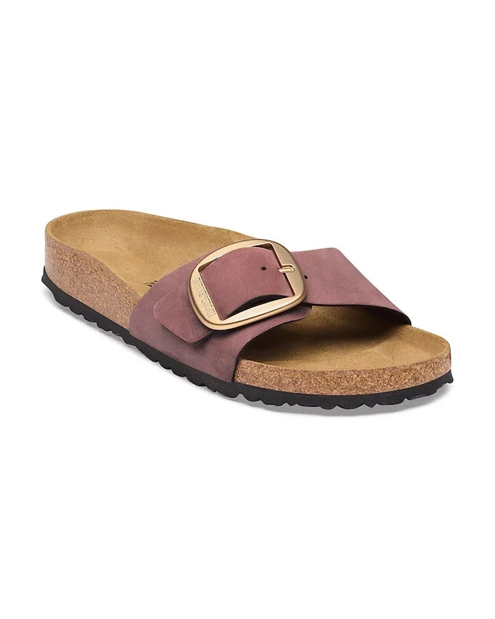 Birkenstock Kadın Nubuk Madrid Big Buckle Nubuk Deri Terlik