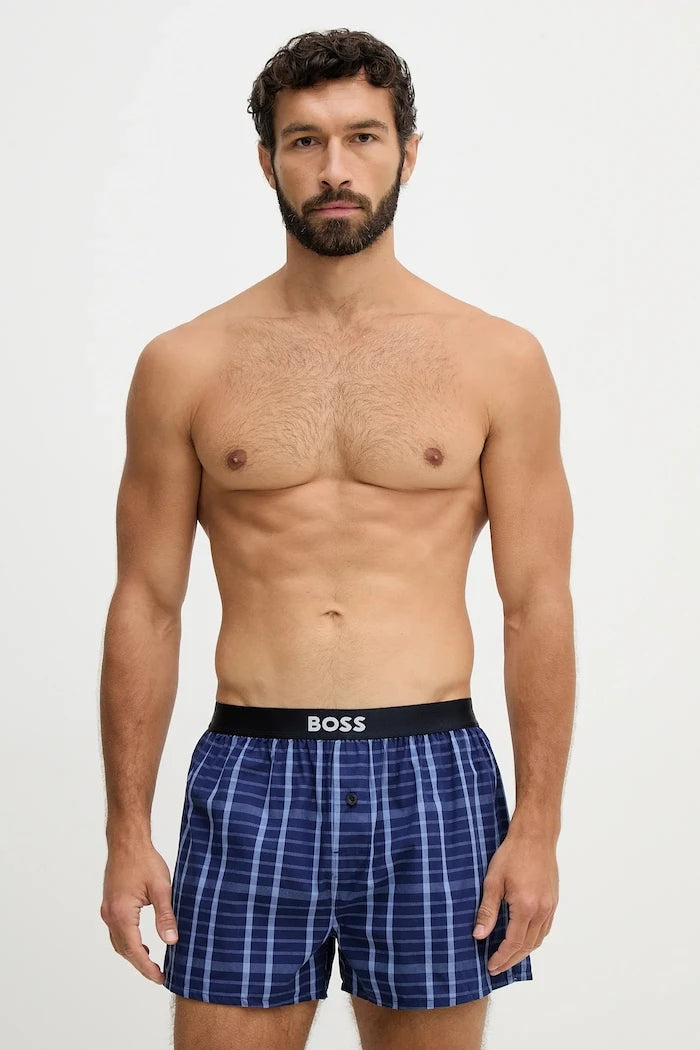 BOSS боксерки мъжки от памук 2P Boxer Shorts EW 2 броя