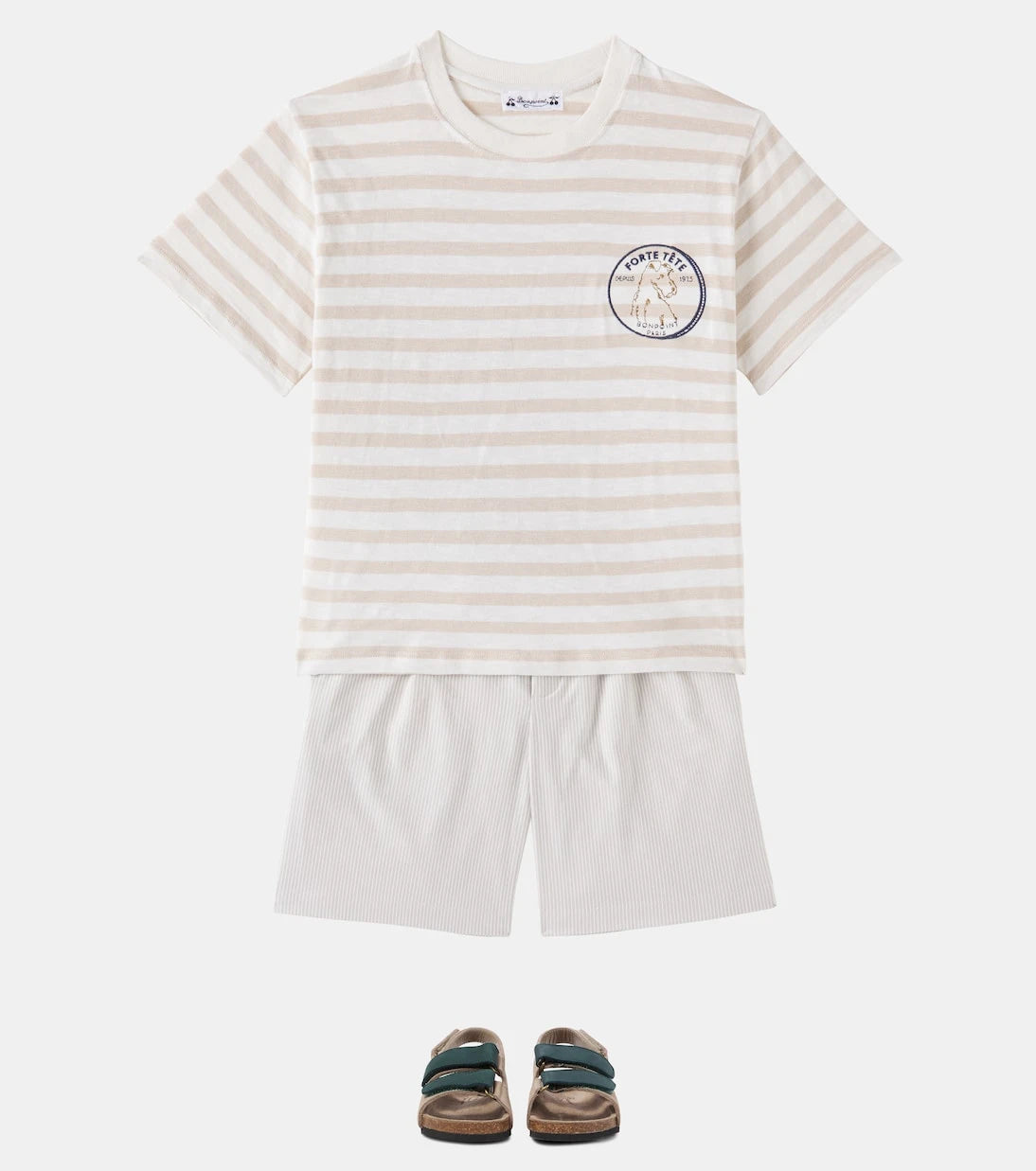 Bonpoint - Eidan striped cotton jersey T-shirt