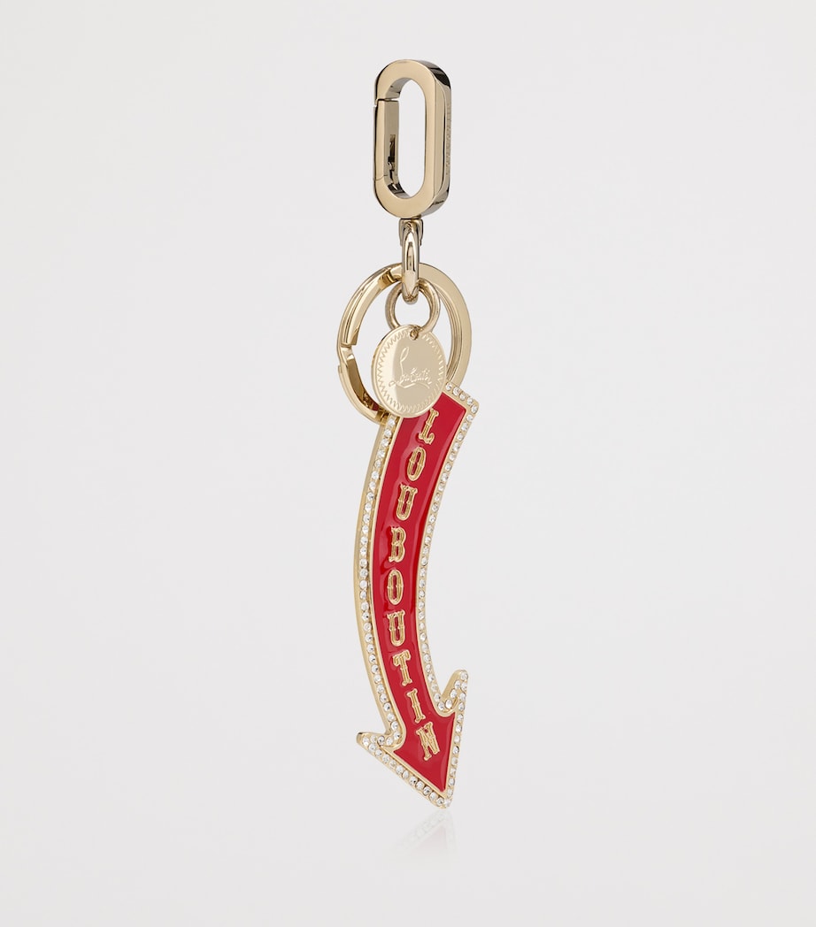 Christian Louboutin Red Steel Circus Signpost Keyring