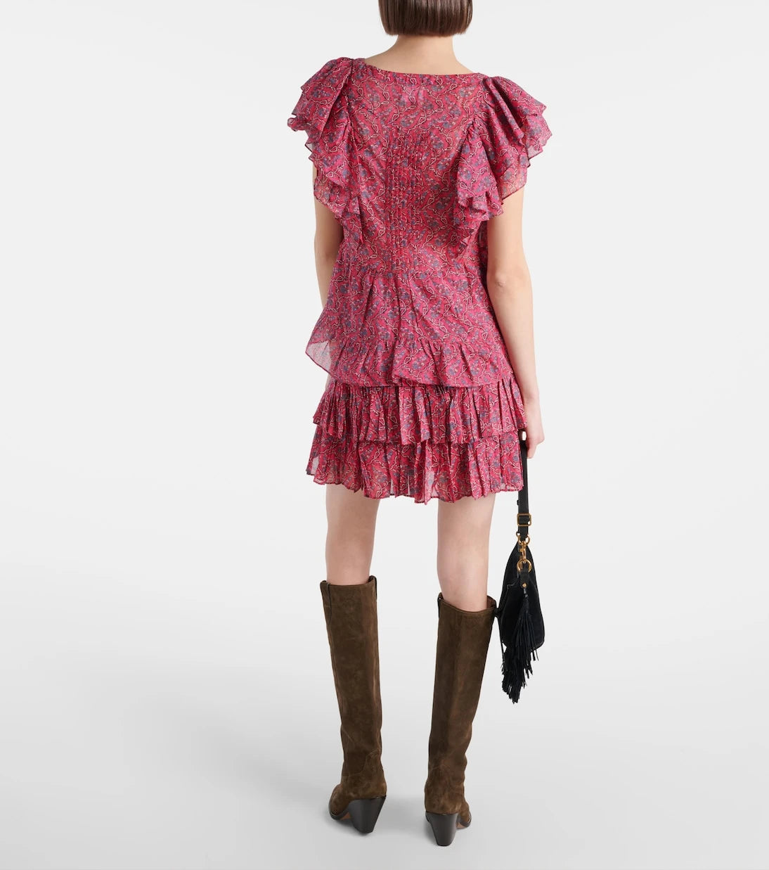 Marant Etoile - Madrana ruffled printed cotton top