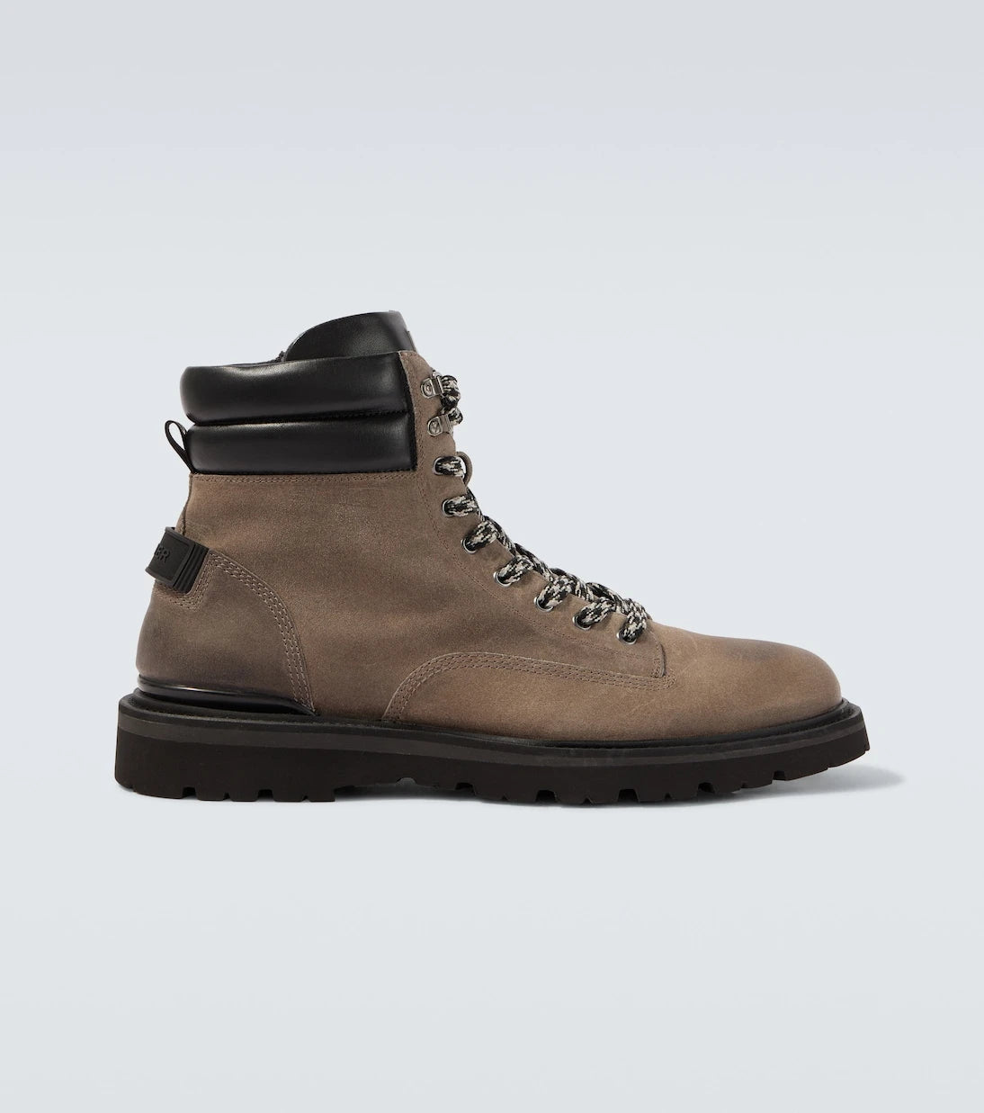 Bogner - Seoul leather-trimmed suede lace-up boots