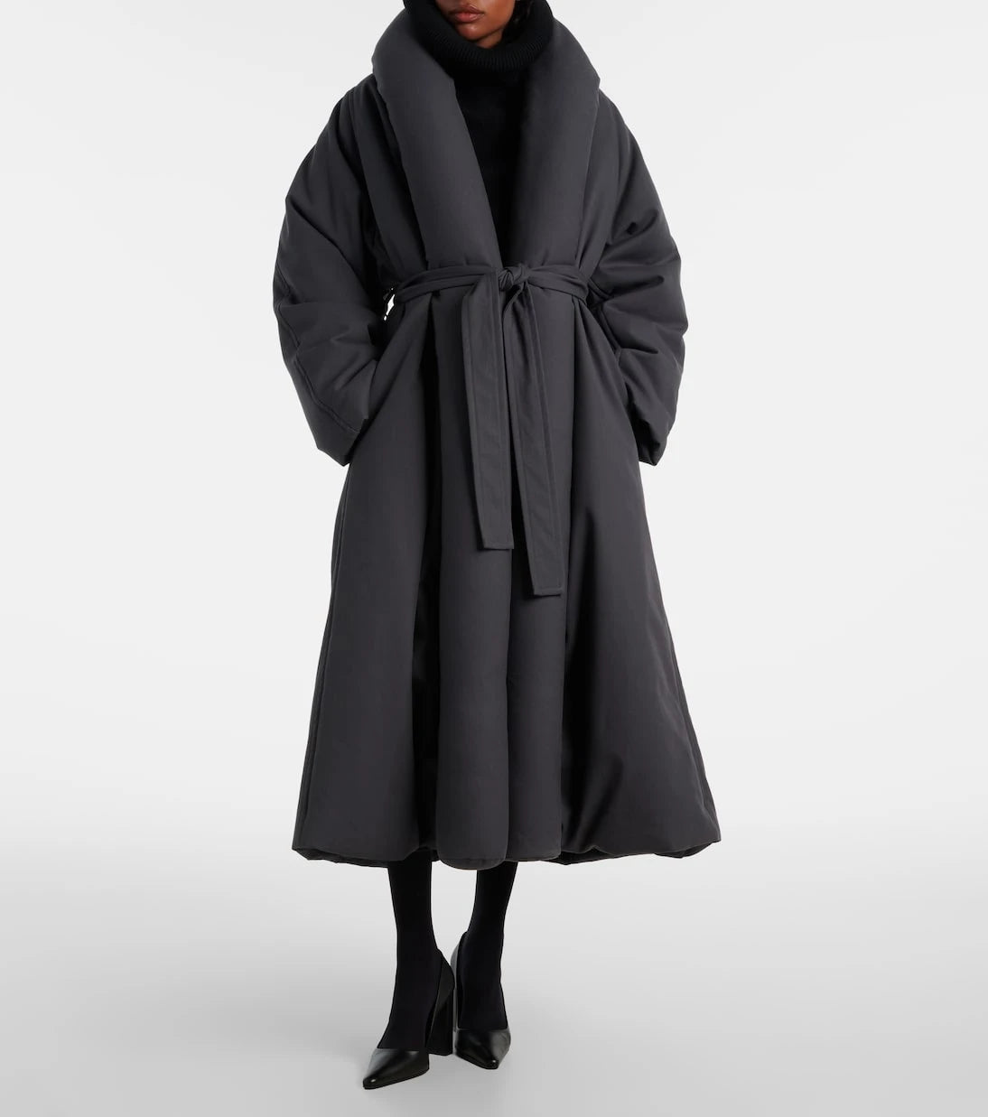 Alaïa - Cotton gabardine puffer coat