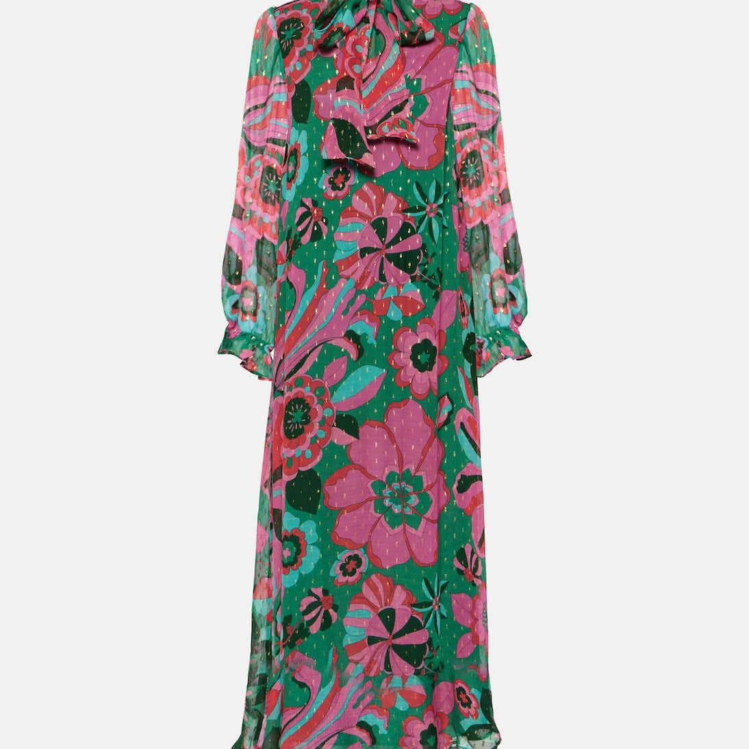 Rixo - Ferne floral georgette maxi dress