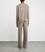 Soft Goat Beige Cashmere Sweater and Trouser Set