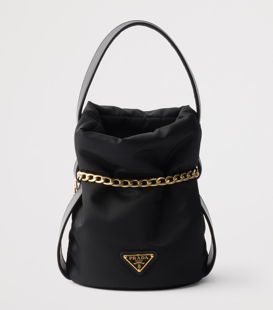 Prada Black Mini Re-Nylon Bucket Bag